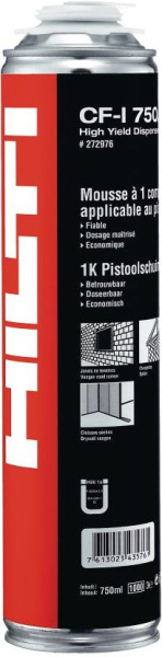 Пена монтажная "Hilti" CF-I 750 GBD/A 750 мл выход 50 л.